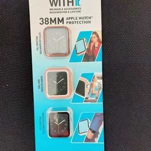 WITHit 3-Pack Protective Cover for Apple Watch 38mm